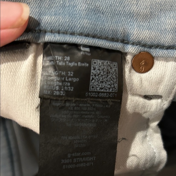 G-Star Raw Streetwear Light Wash Slim Fit Men's Jeans 28 - Picture 6 of 7